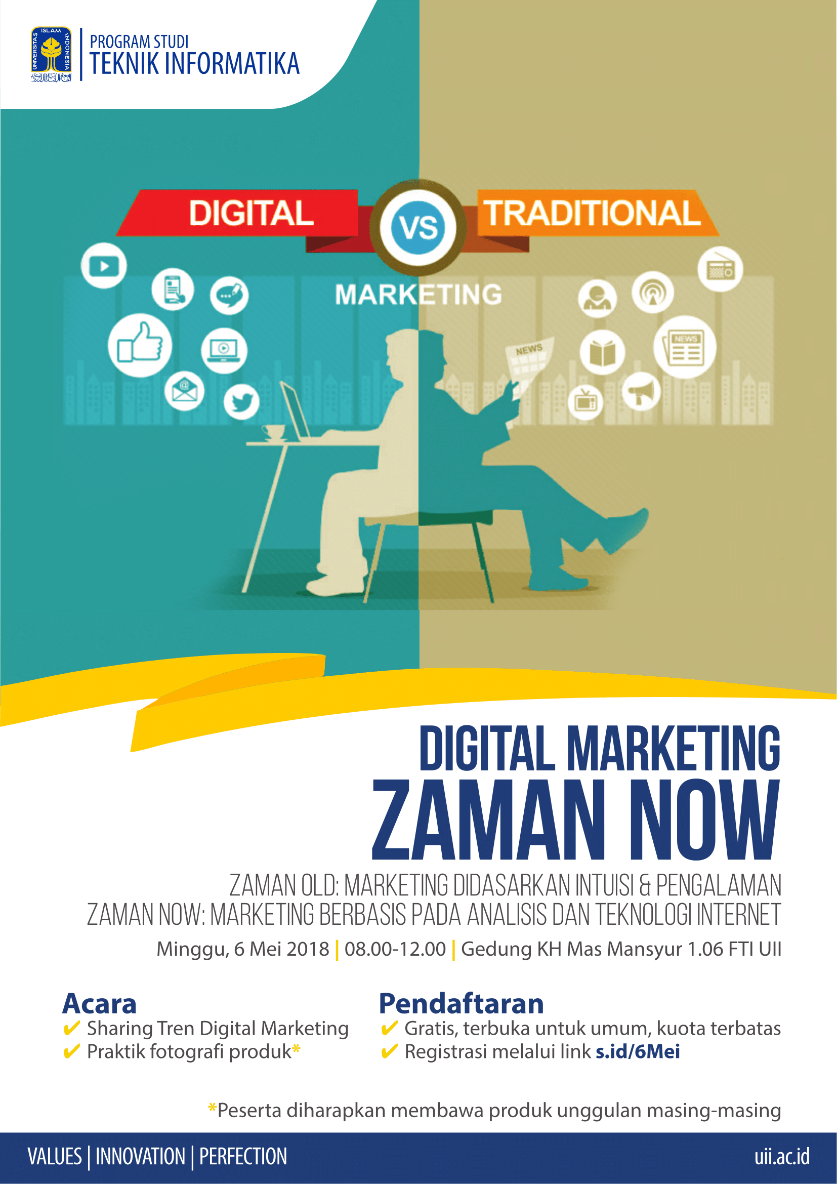 Poster Digital Marketing 2 Teknik Informatika FTI UII