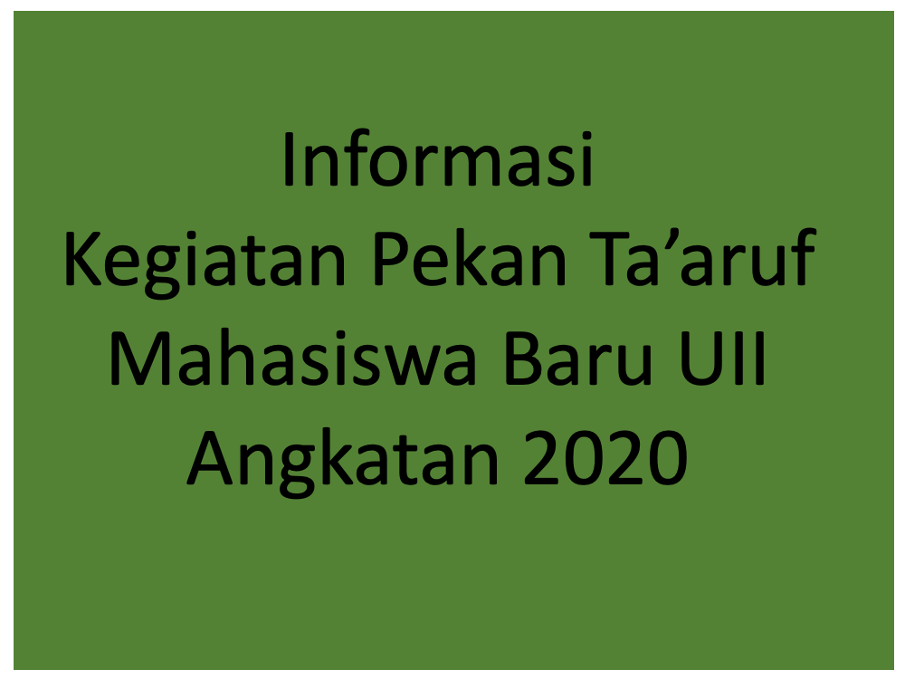 Pekan Taaruf FTI UII