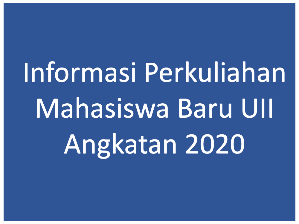 Informasi Perkuliahan FTI