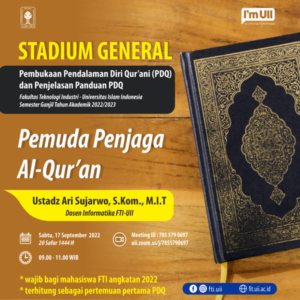 Stadium General Pendalaman Diri Qurani (PDQ) Taklim Semester Ganjil 2022