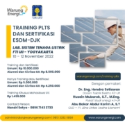 Training dan Sertifikasi PLTS ESDM - PT Blue Warung Energi FTI UII