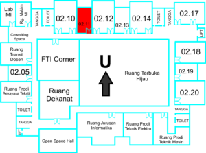Peta Ruang Kelas FTI 02.11