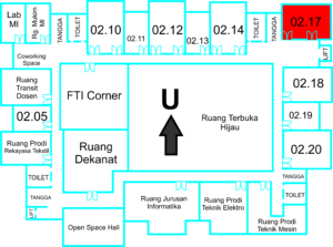 Peta Ruang Kelas FTI 02.17