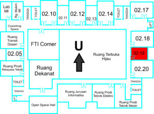 Peta Ruang Kelas FTI 02.19