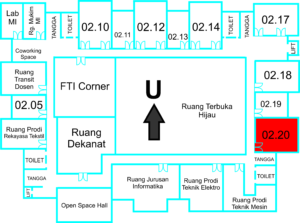 Peta Ruang Kelas FTI 02.20